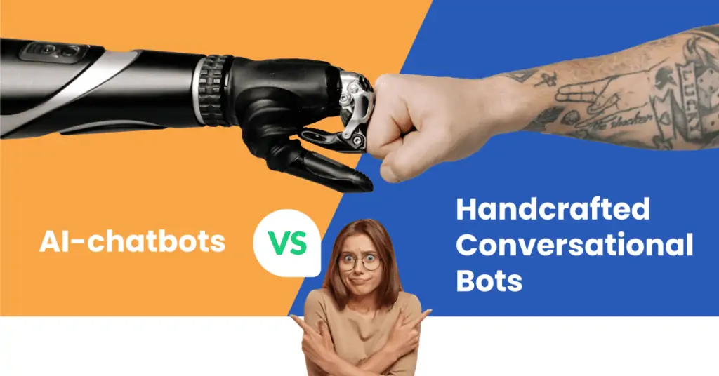 AI-chatbots vs. Handcrafted Conversational Bots
