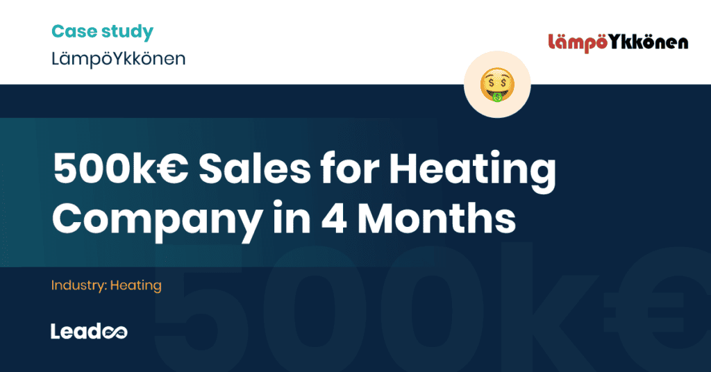 Lampo 500k€ Sales For Heating Company In 4 Months