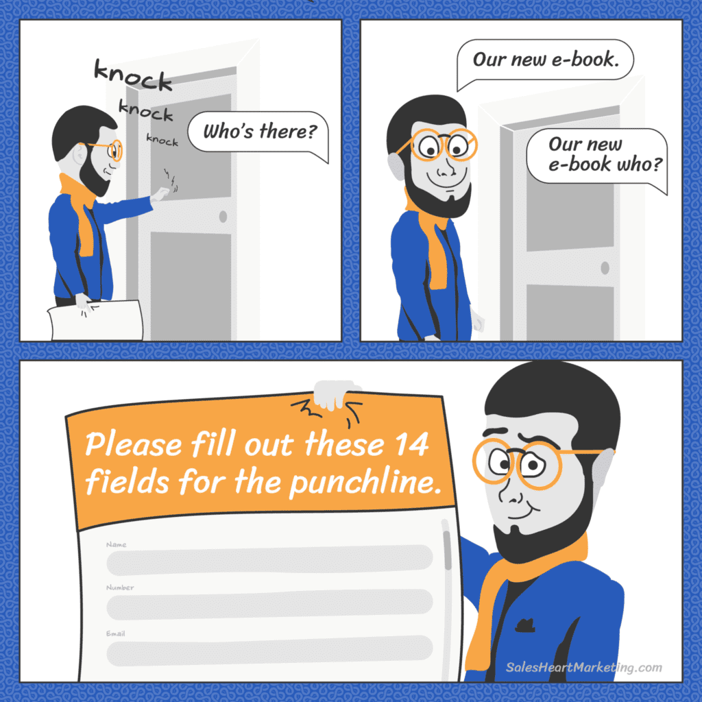 Marketing cartoon Leadoo N01 SalesHeartMarketing