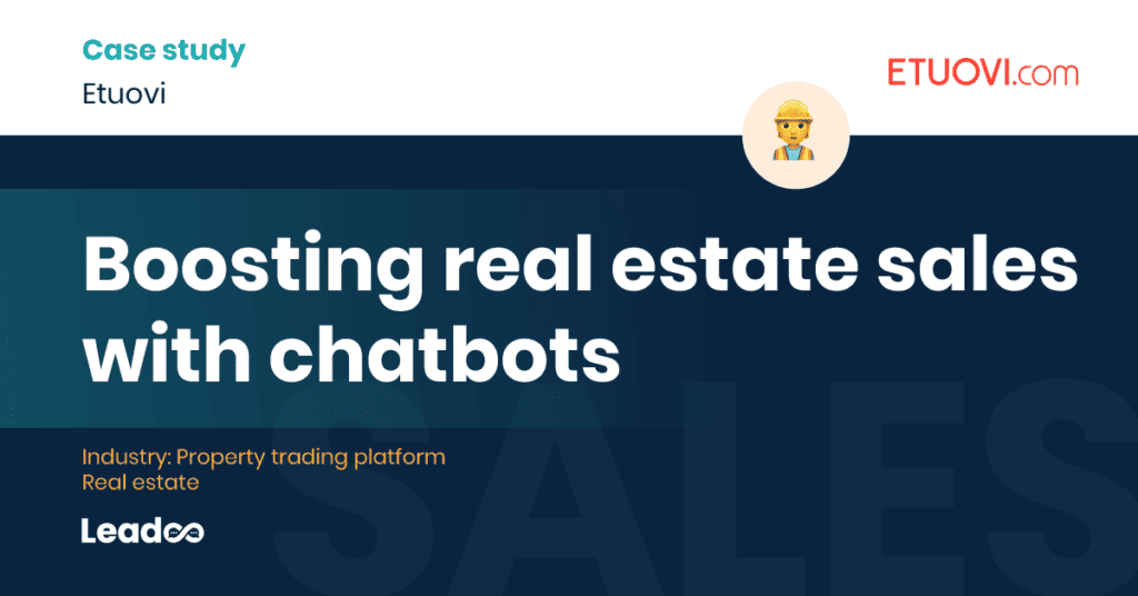Etuove Boosting real estate sales with chatbots 1 real estate sales chatbots Boosting real estate sales with chatbots