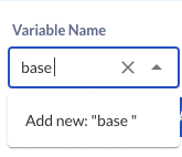 add new variable Dynaamisten muuttujien ja laskintoiminnon käyttö