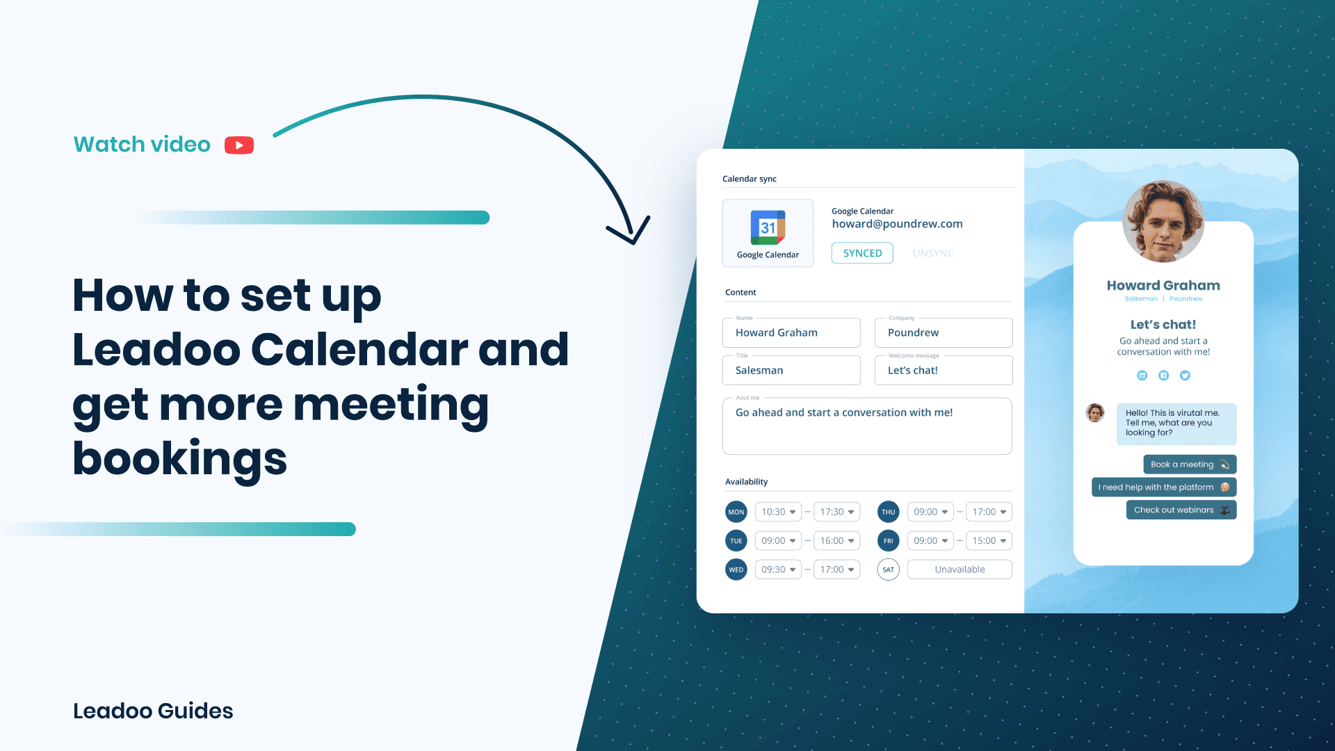 How to sync your calendar with Leadoo Leadoo Conversion Platform