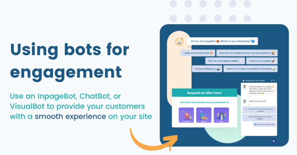 Conversions and user experience - bots engagement