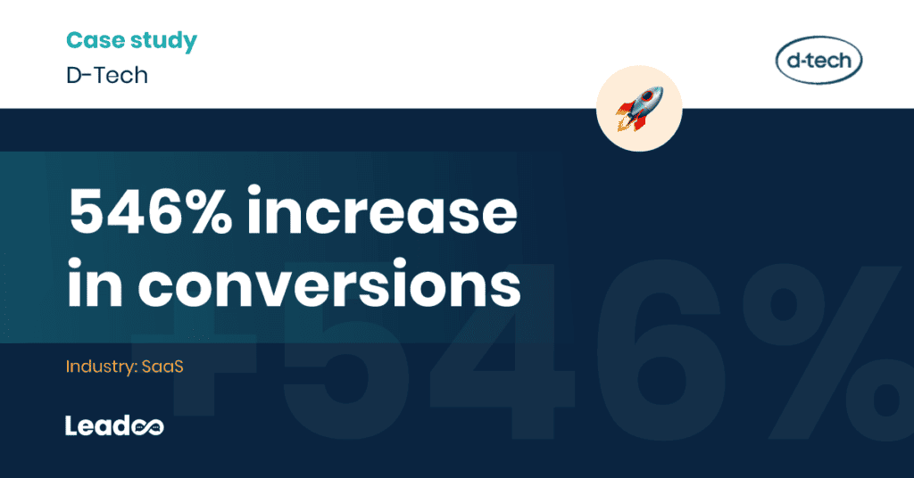 546% Increase in conversions for D-Tech