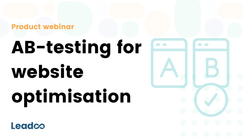 AB-testing for website optimisation