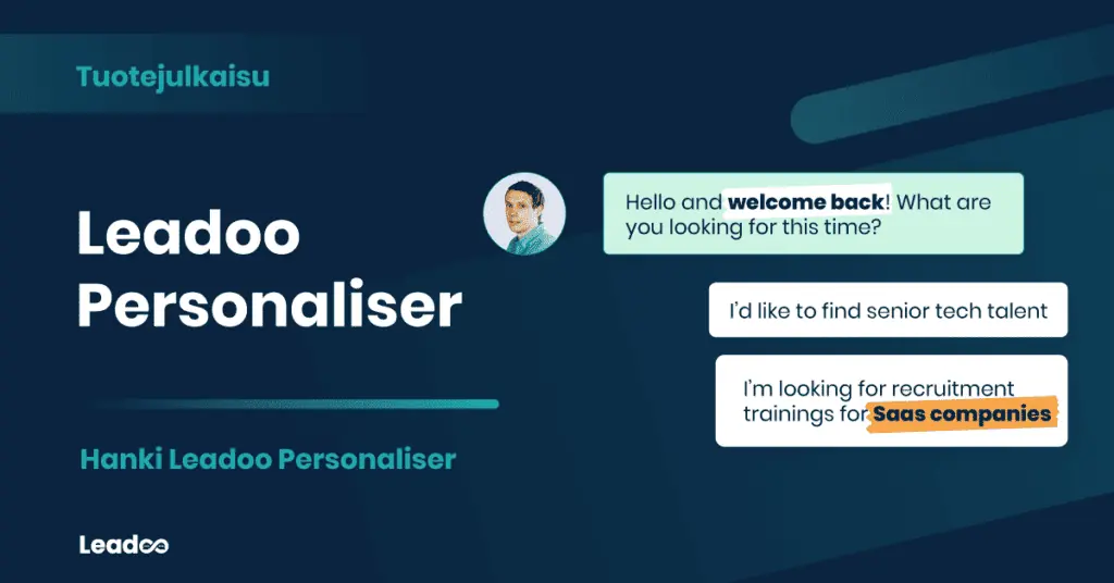leadoo personaliser 1 rekrytointi Rekrytoinnin ja hakijakokemuksen tulevaisuus
