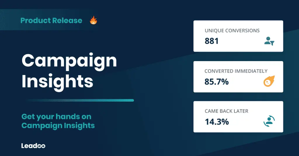 Leadoo New release: Campaign Insights