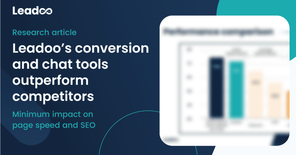 seoblogfeatured research Leadoo’s conversion and chat tools outperform competitors - minimum impact on page speed and SEO