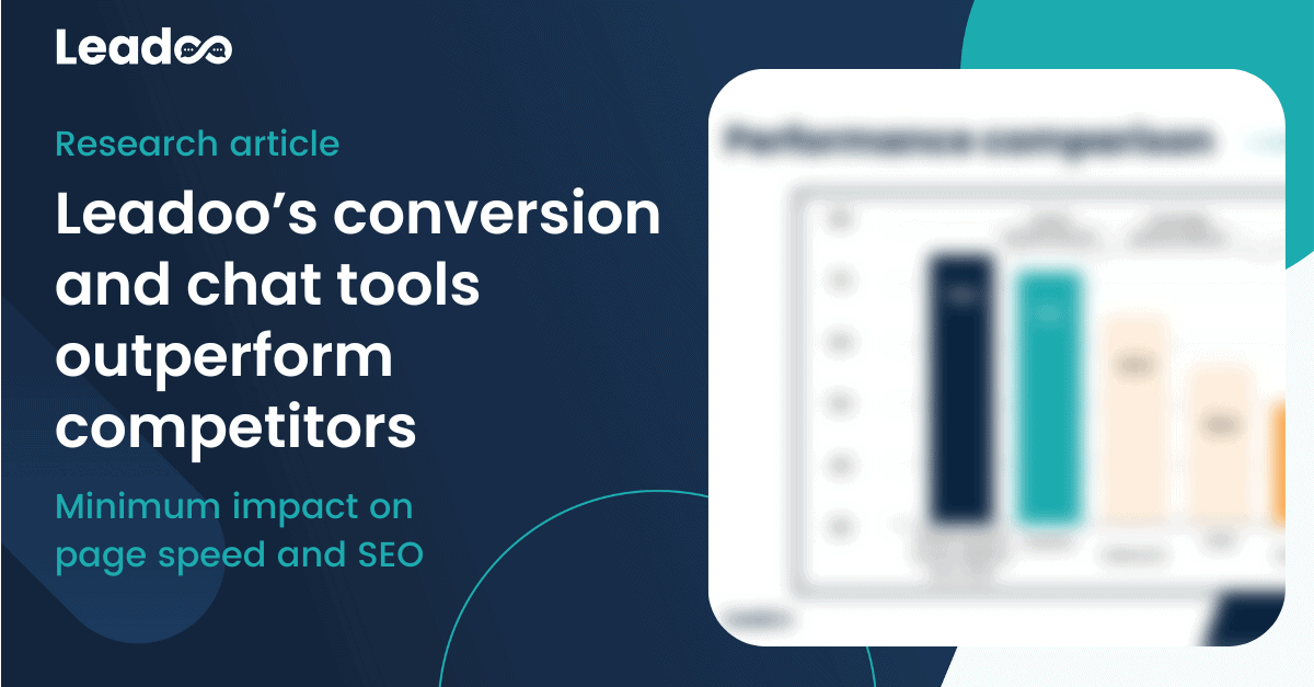 Leadoo’s conversion and chat tools outperform competitors – minimum impact on page speed and SEO