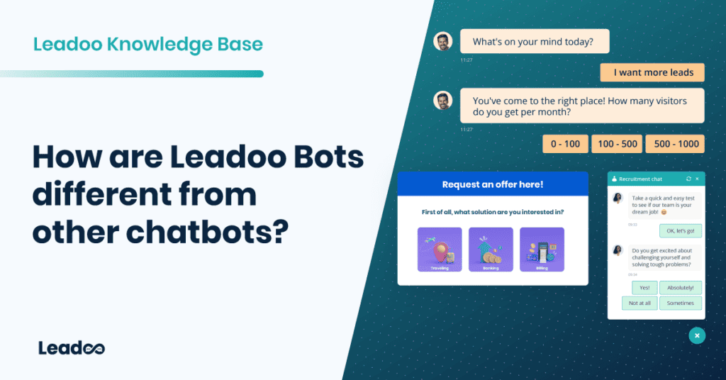 Leadoo Bots different from other chatbots featured How to set up links in Leadoo Bots