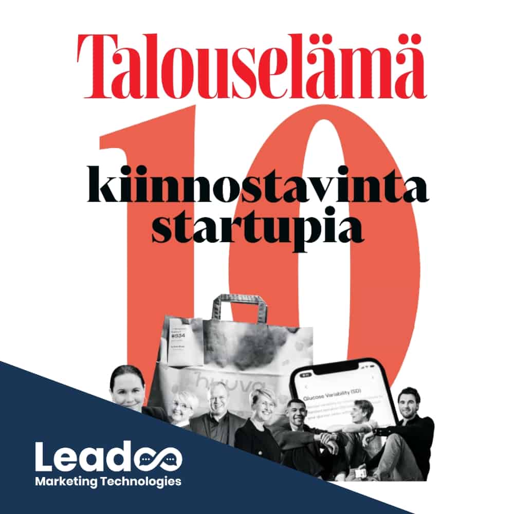 Talouselämä top10 startupia talouselämä Talouselämä listasi Suomen Top10 lupaavinta startupia. Leadoo Marketing Technologies taas mukana listalla