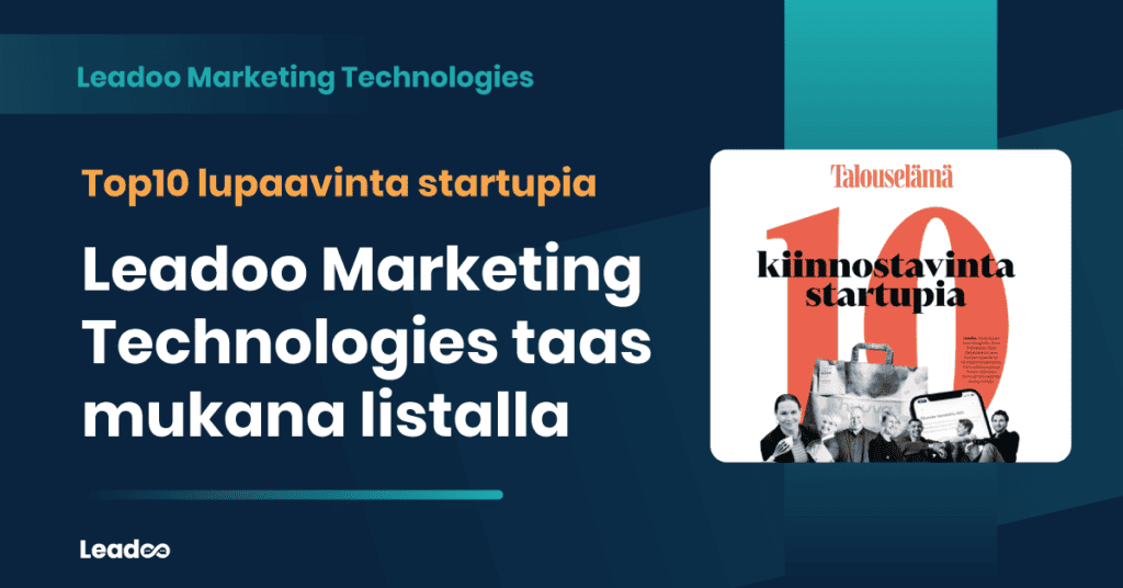 Top10 lupaavinta startupia Leadoo 1 UUTTA: Leadoo Website Analytics