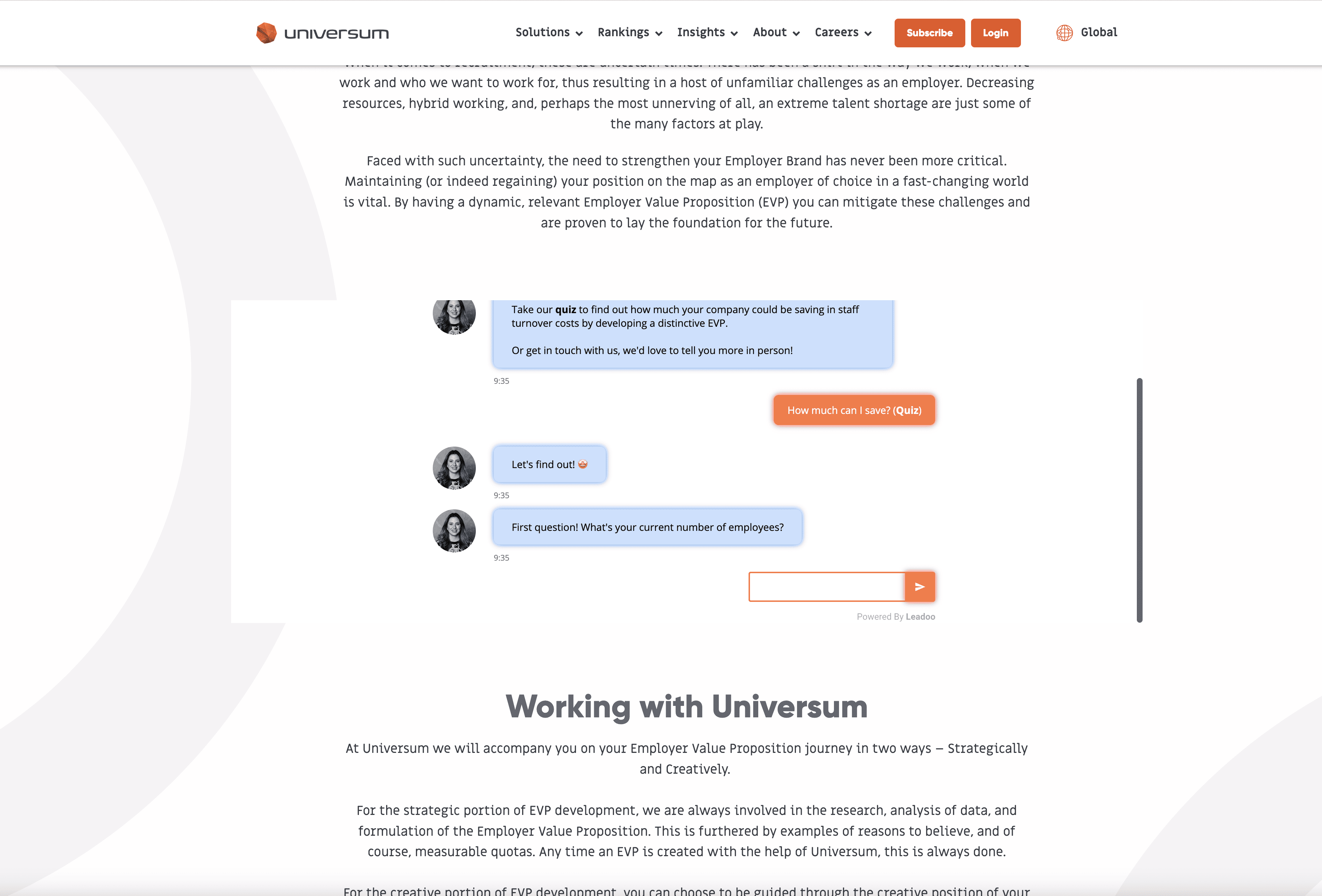 universum Multiply Your Leads with the Price Calculator Bot