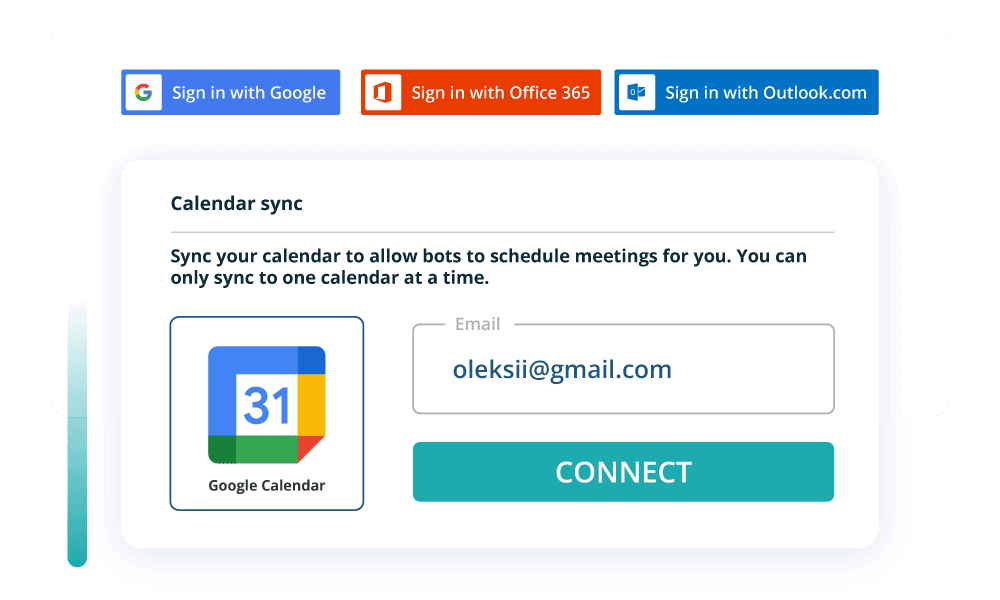 Leadoo Sales Assistant sync to your calendar