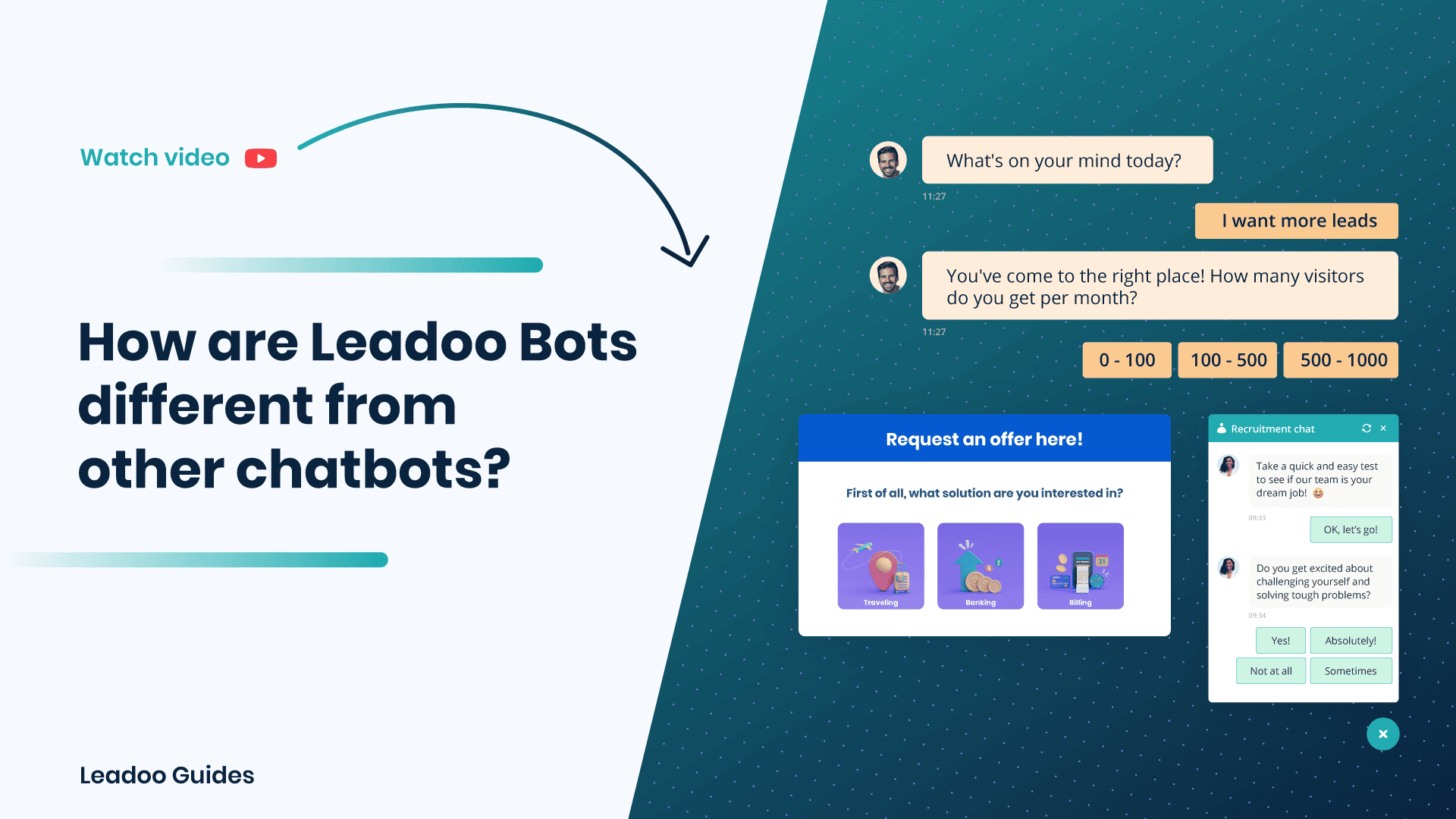 Leadoo Bots different from other chatbots leadoo vs other chatbots How are Leadoo Bots different from other chatbots?