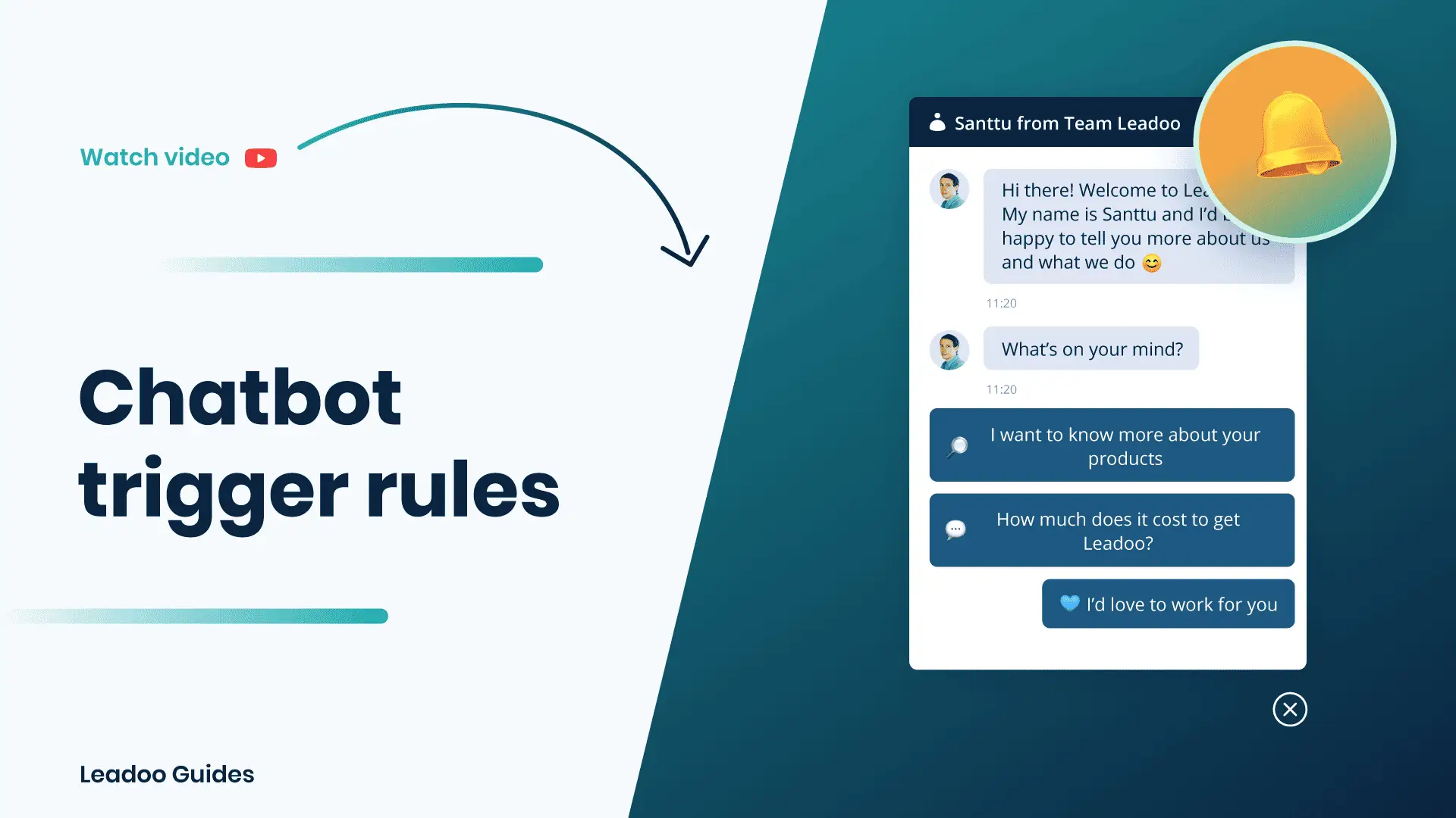 Chatbot trigger rules video preview chatbot trigger rules Defining triggering rules for a ChatBot