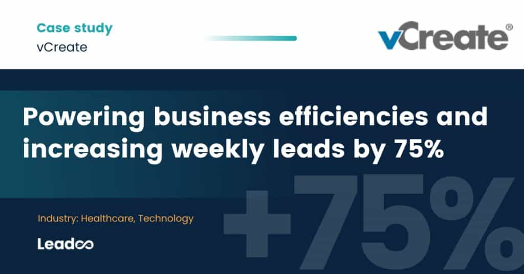Increasing vCreate weekly leads by 75%