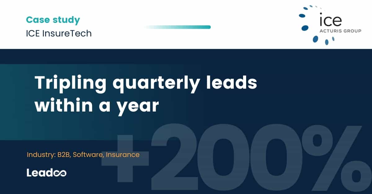 How Leadoo helped 3x ICE InsureTech’s quarterly website leads within a year