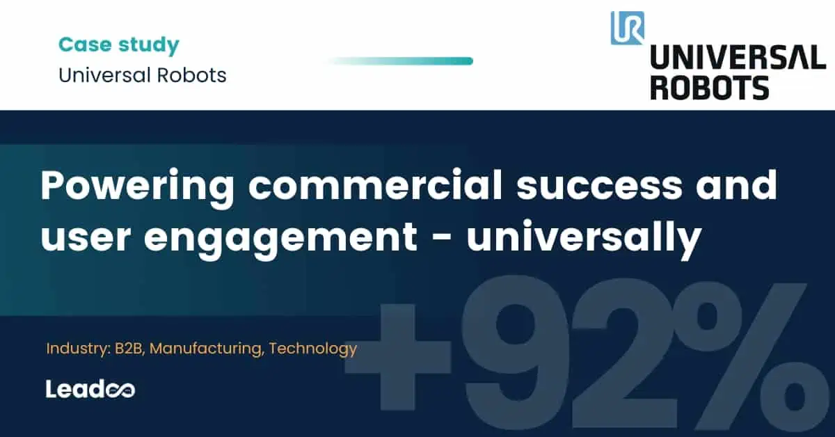 How Universal Robots power commercial success and user engagement with Leadoo bots – universally