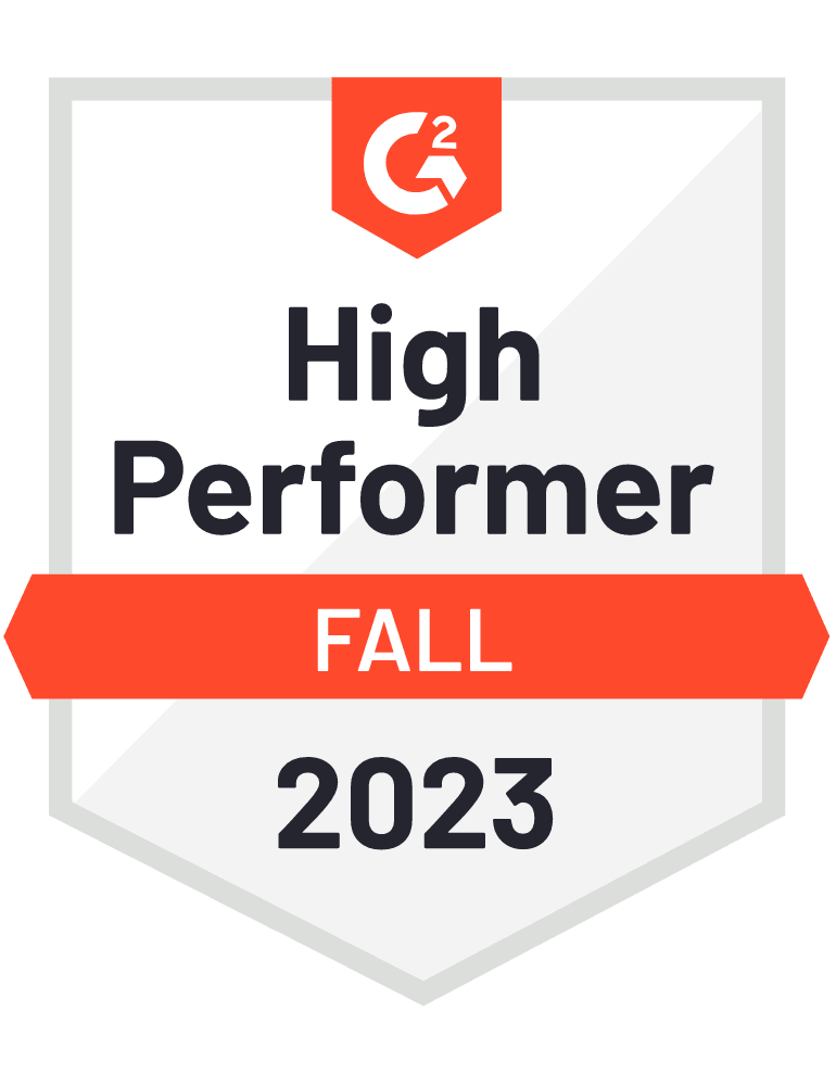 G2 High Performer Fall 2023 Chatbots