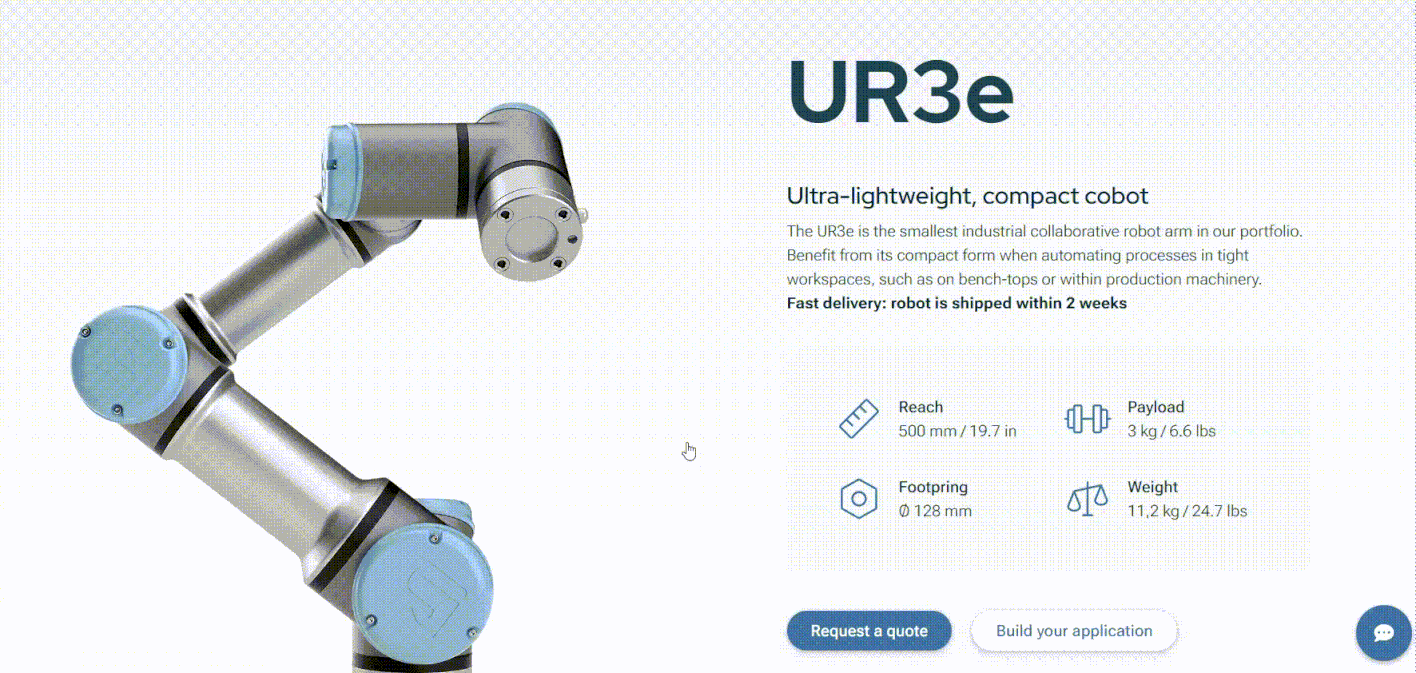 UR3e Ultra lightweight compact cobot Google Chrome 22 November 2023 1 1 2 1 How To Create Simple Online Buying Journeys… Even if Your Offering Is Complex