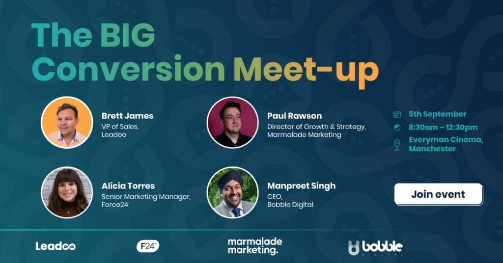 BIG Conversion Meetup Manchester