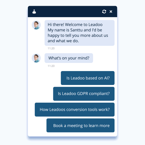 Old to New Chatbot 2 Leadoo 3.0 Introducing Leadoo 3.0