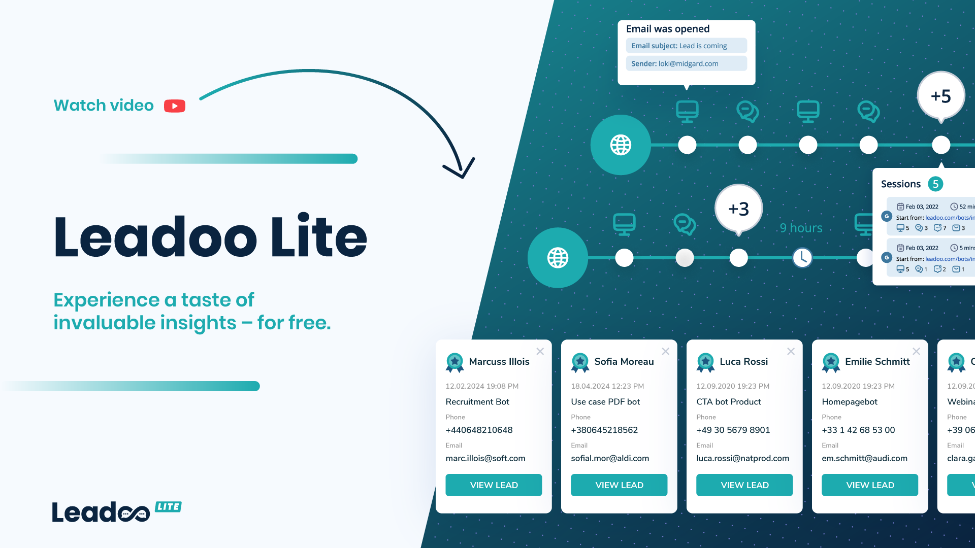 Leadoo Lite video preview Leadoo Lite - try for free