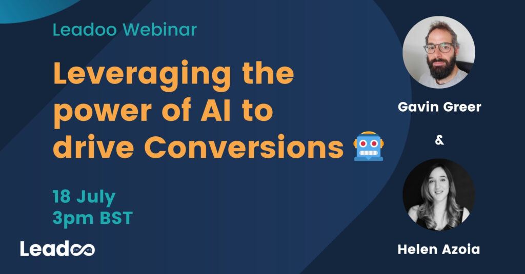 AI Webinar WEBINAR - Leveraging the power of AI to drive Conversions