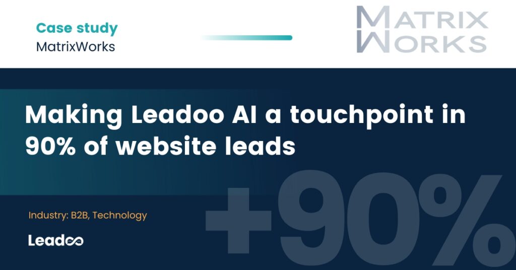 How Leadoo AI became a touchpoint in 90 of website leads