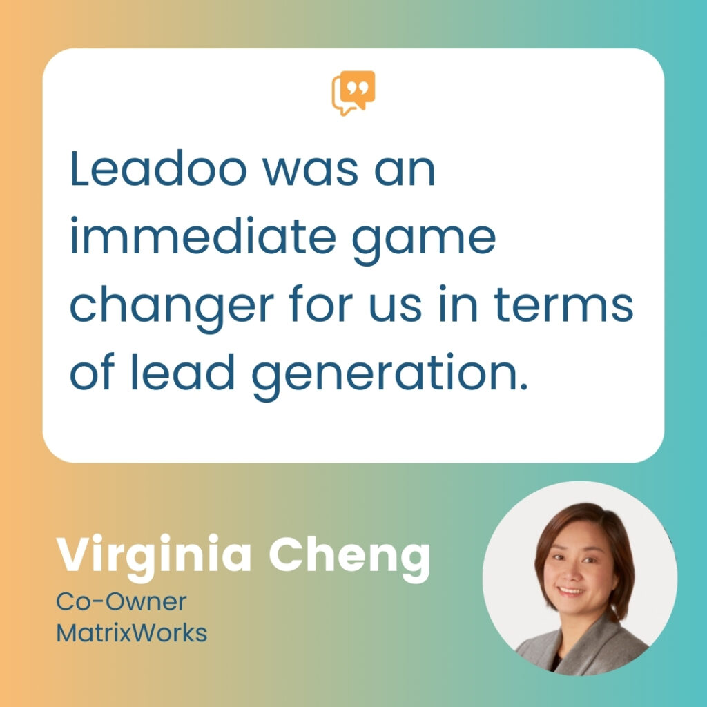 Virginia Cheng 1 matrixworks How AI became a touchpoint in 90% of MatrixWorks’ site leads