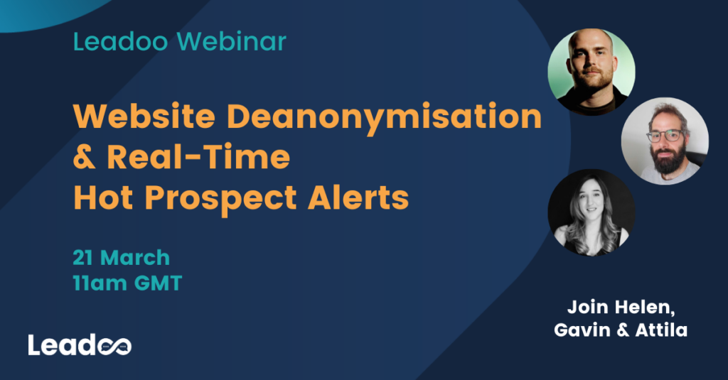 Website Deanonymisation Real Time Hot Prospect Alerts 1 Website Deanonymisation & Real-Time Hot-Prospect Alerts