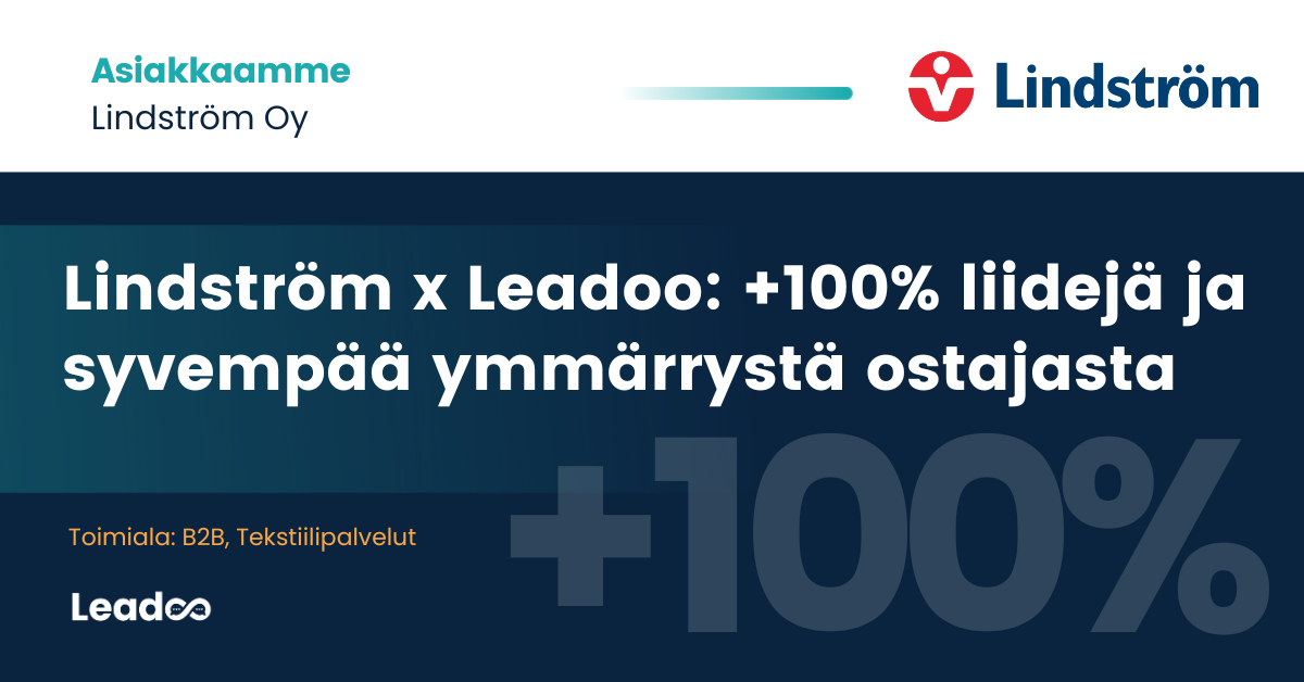 Asiakastarinat 1 leadoo kokemuksia Lindström x Leadoo: Kohti personoidumpaa asiakaskokemusta
