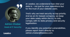 Adrian Chaber Head of IT Security