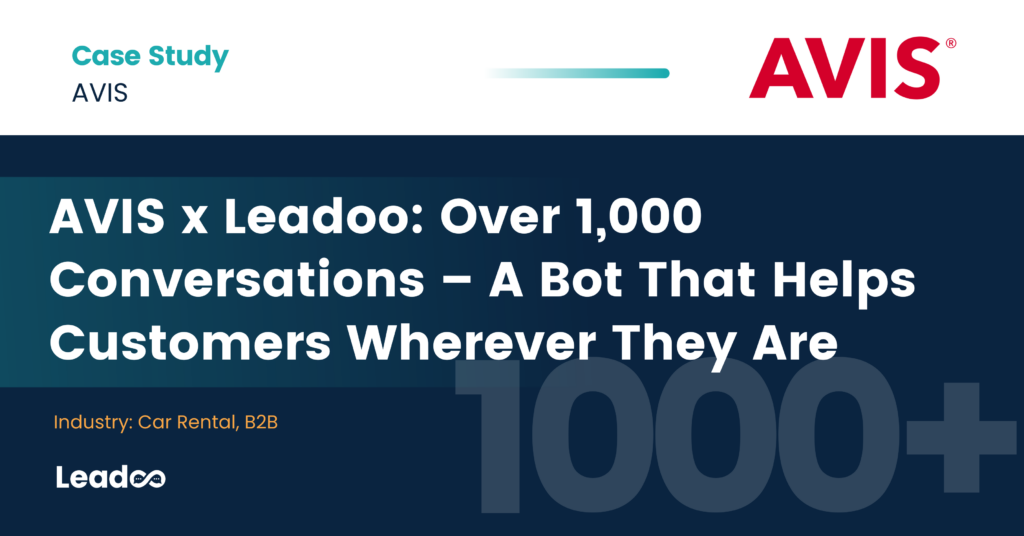 EN Case study featured 1 Avis x Leadoo – Over 1,000 Conversations. A Bot That Helps Customers Wherever They Are