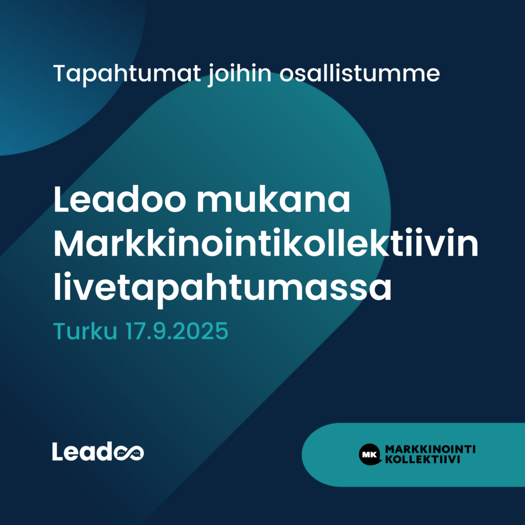 Mukana tapahtumassa Leadoo mukana Markkinointikollektiivin livetapahtumassa