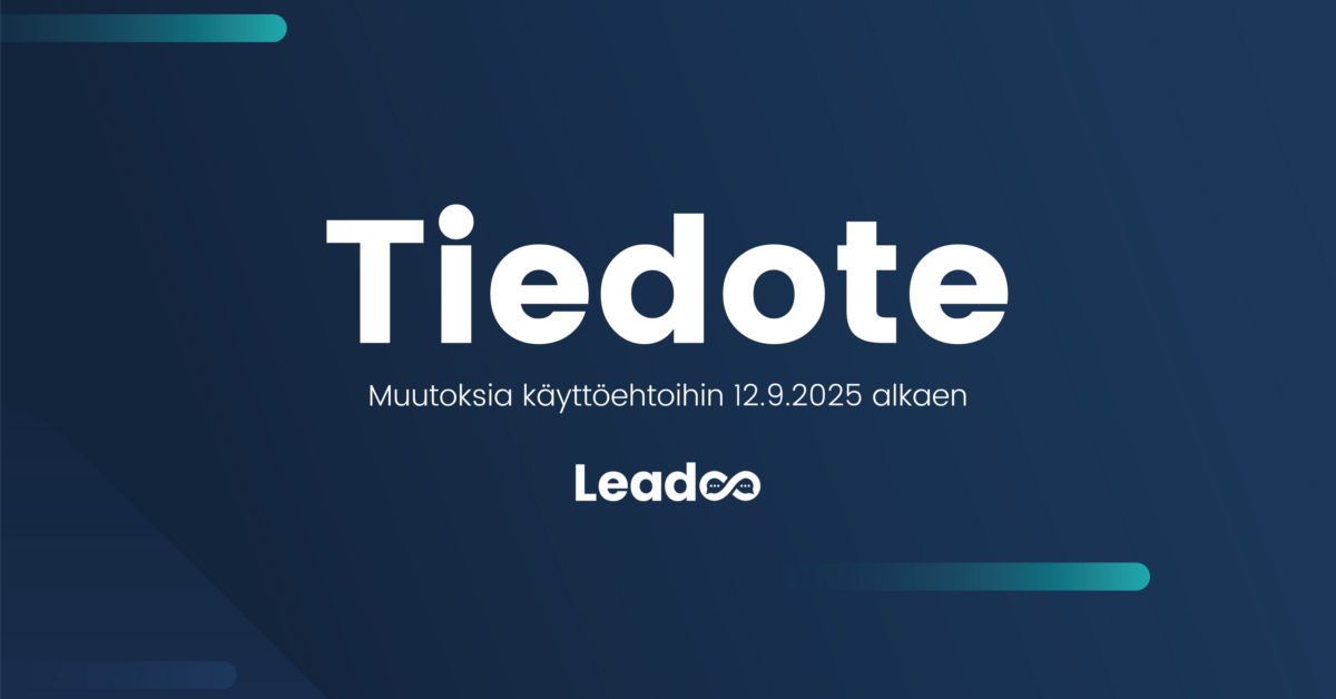 Tiedote asiakkaillemme: Muutoksia käyttöehtoihin 12.9.2025 alkaen