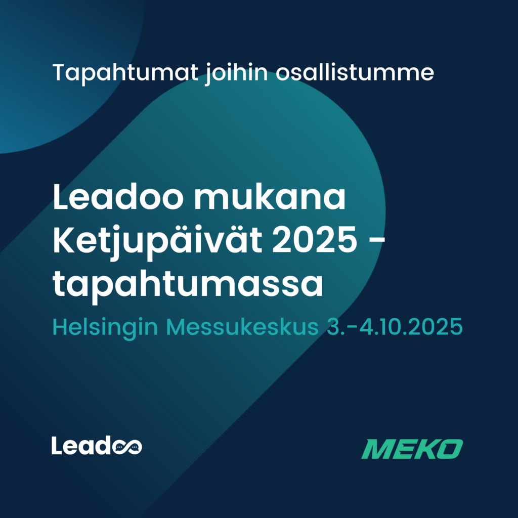 Leadoo mukana MEKOn järjestämässä Ketjupäivät 2025 -tapahtumassa