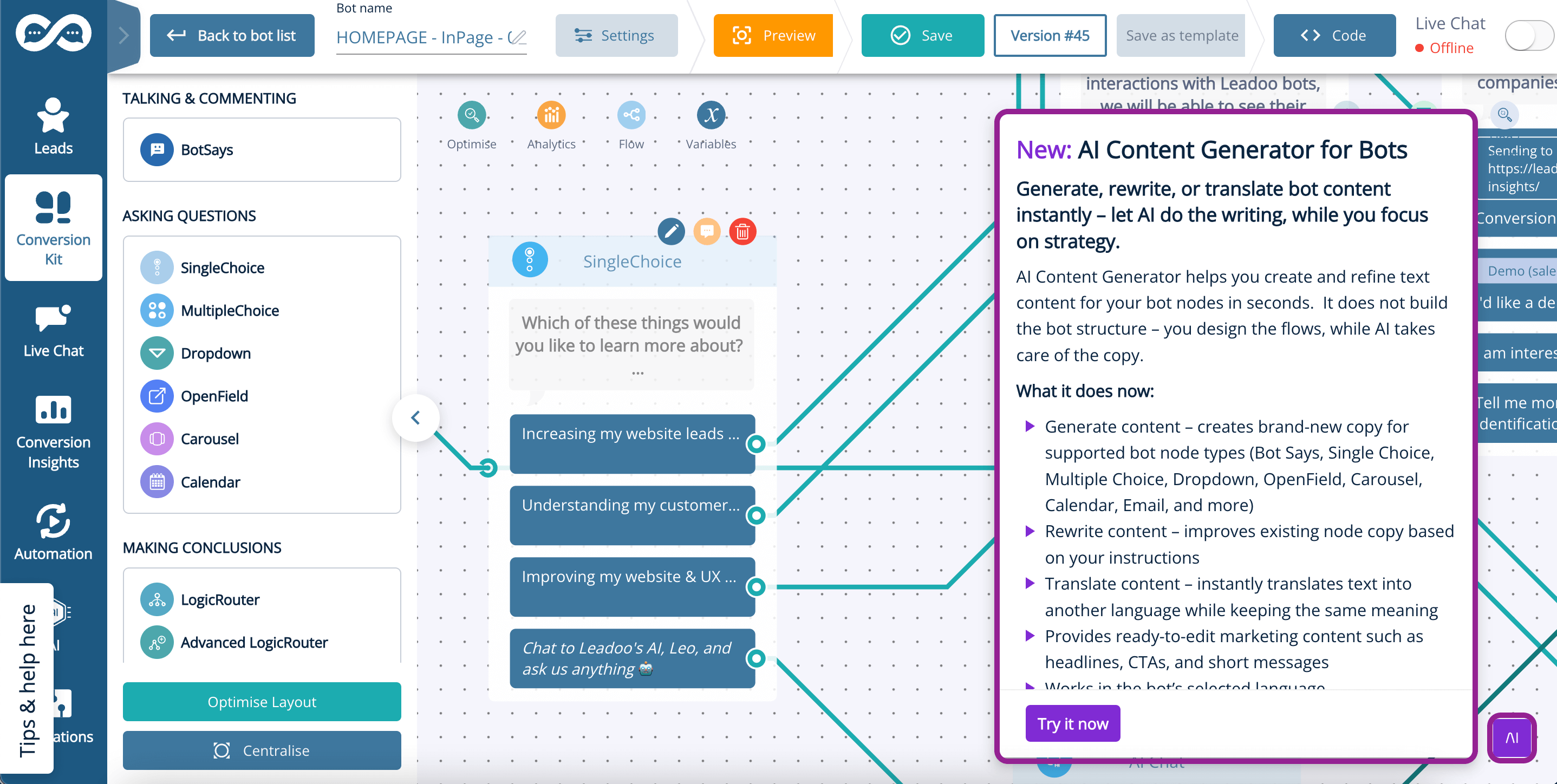 AI Generated Content for Bots Tekoälypohjainen bottisisältö