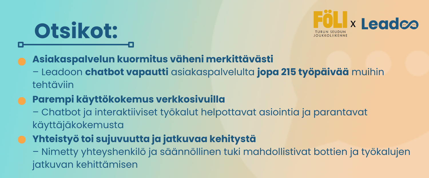 Föli x Leadoo: Matka sujuvampaan asiakaskokemukseen 2 Föli x Leadoo: Matka sujuvampaan asiakaskokemukseen