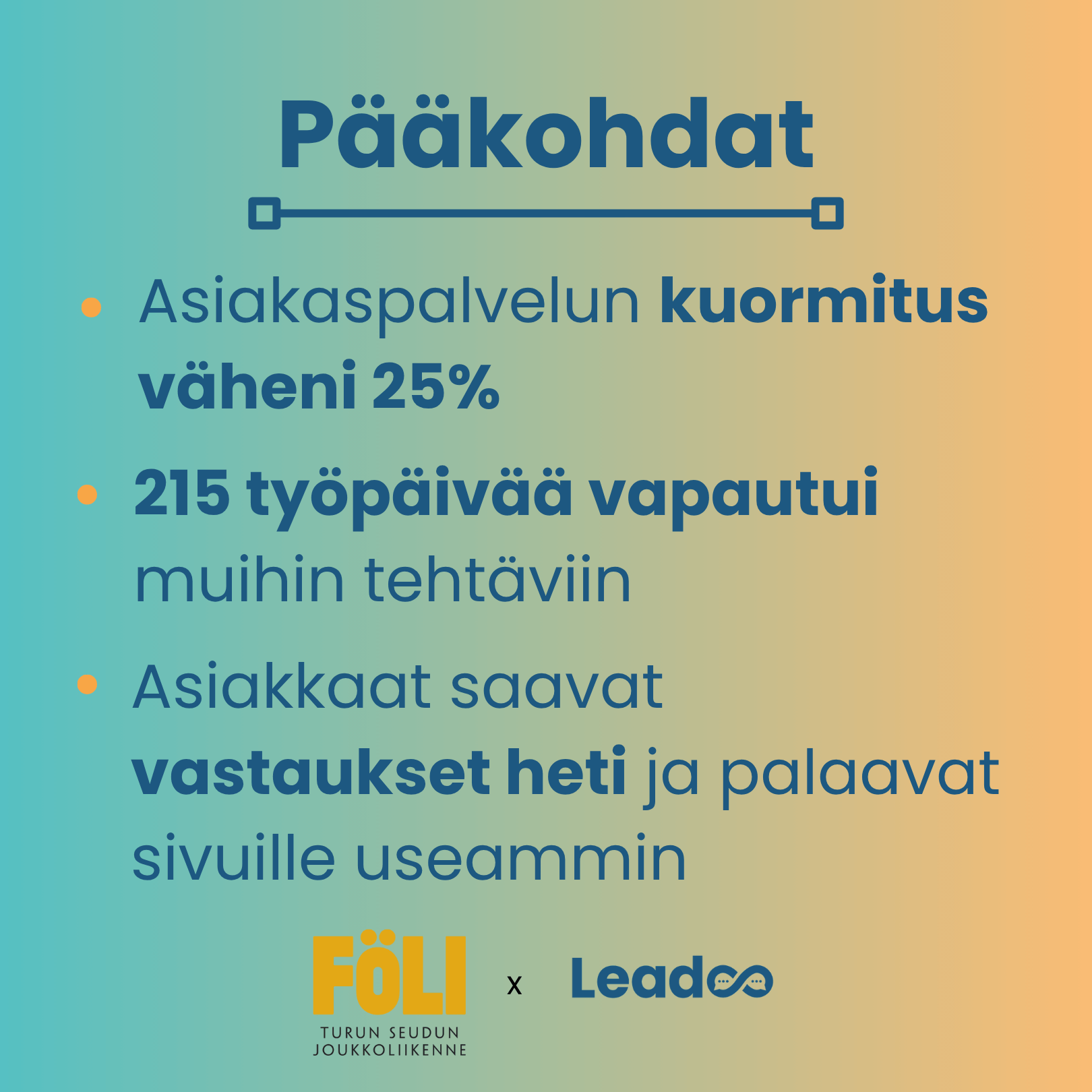 Föli x Leadoo: Matka sujuvampaan asiakaskokemukseen 4 Föli x Leadoo: Matka sujuvampaan asiakaskokemukseen