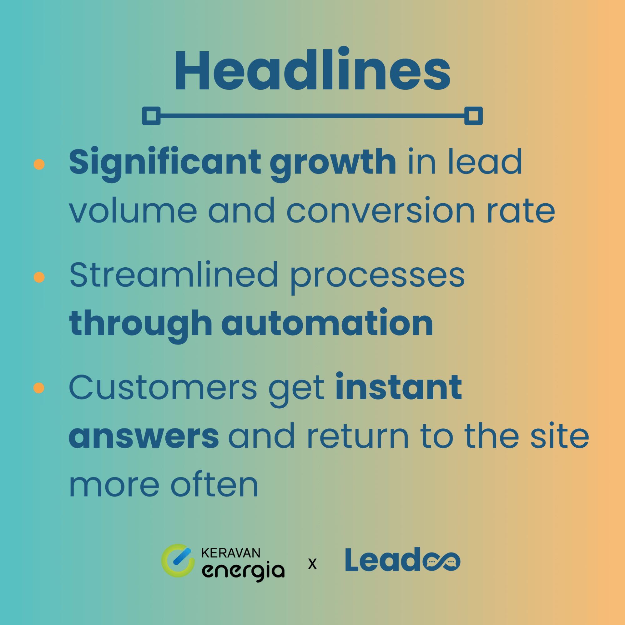 Keravan Energia x Leadoo: Results and Smooth Collaboration