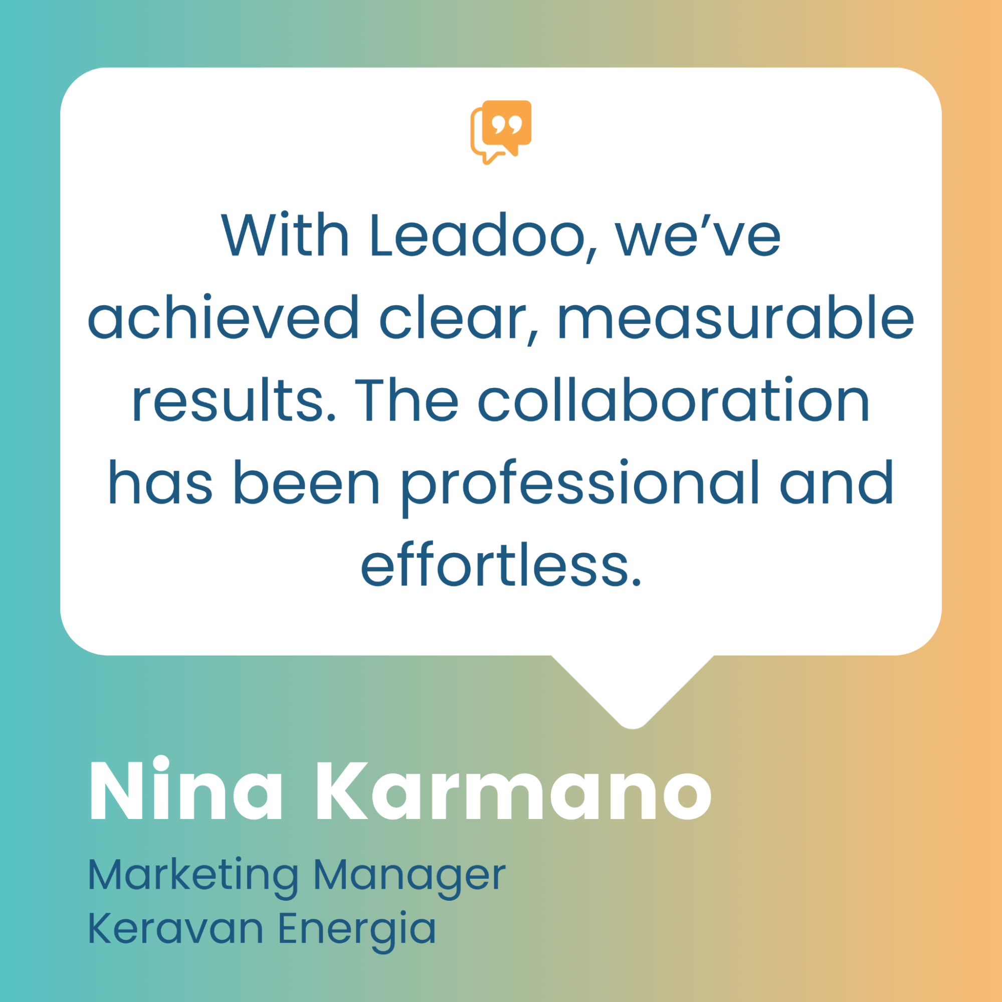Keravan Energia x Leadoo: Results and Smooth Collaboration