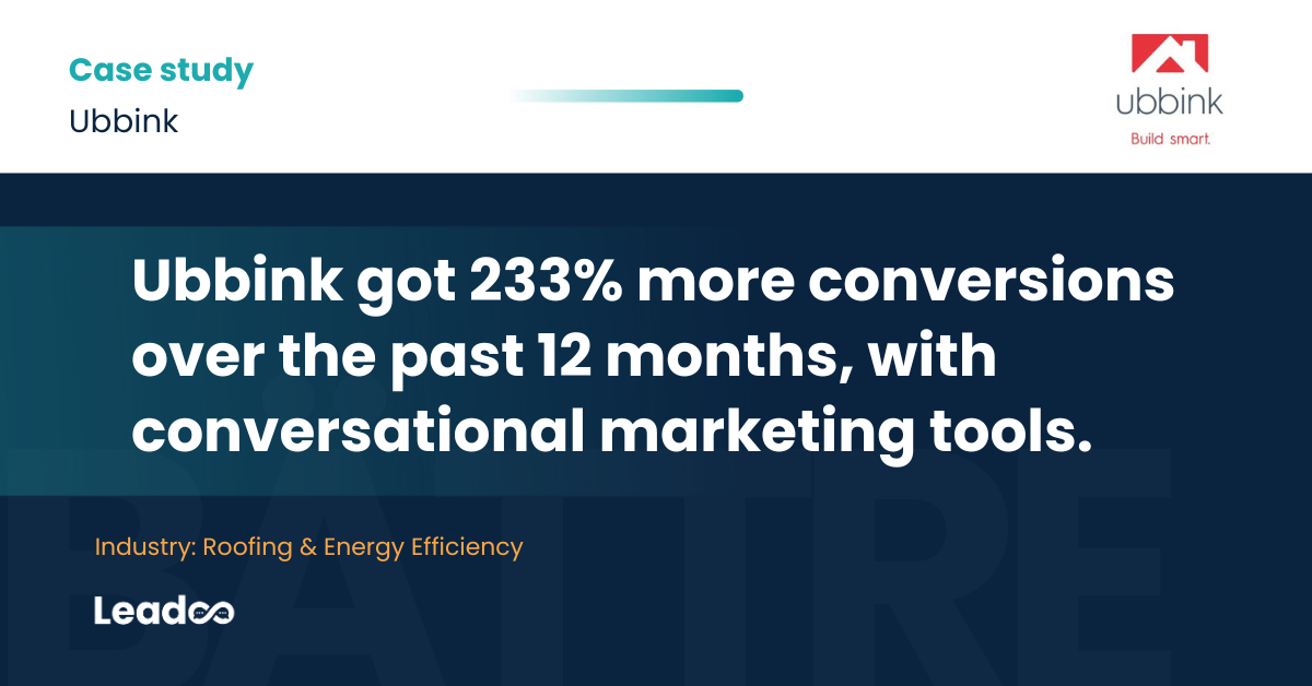 cs ubbink 0 Ubbink: Turning Passive Interactions into Active, Identifiable Leads